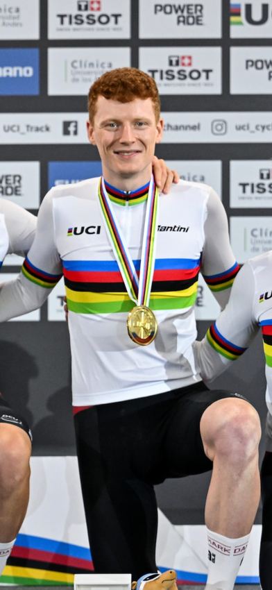 Frederik Rodenberg med VM-guld i 4000m holdforfølgelse